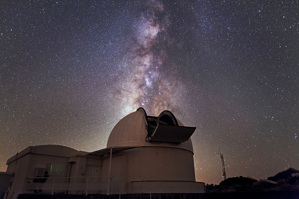 Imagen captada desde el observatorio del Teide